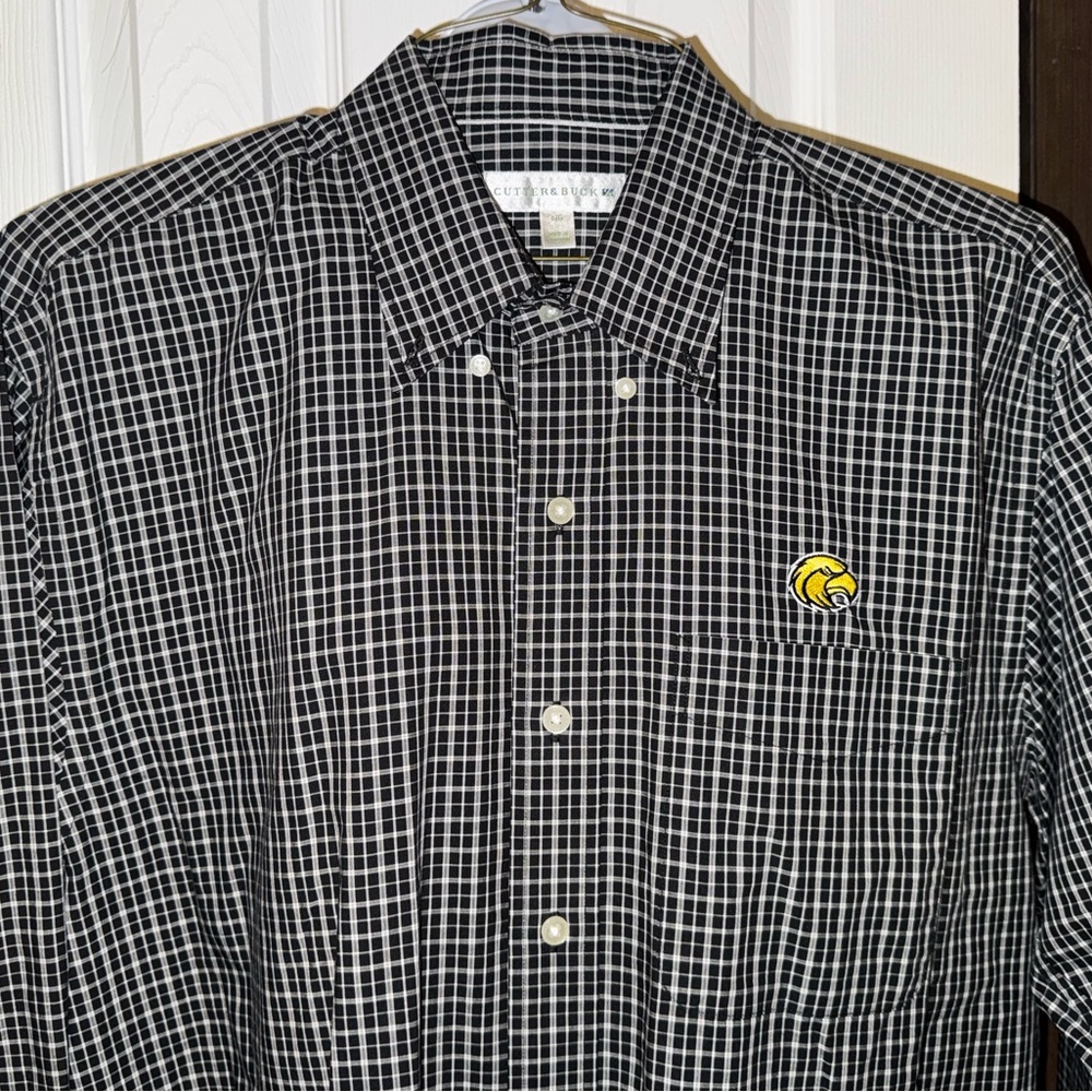 Southern Miss/USM Black Checkered Men's Button up Shirt - Picture 6 of 9